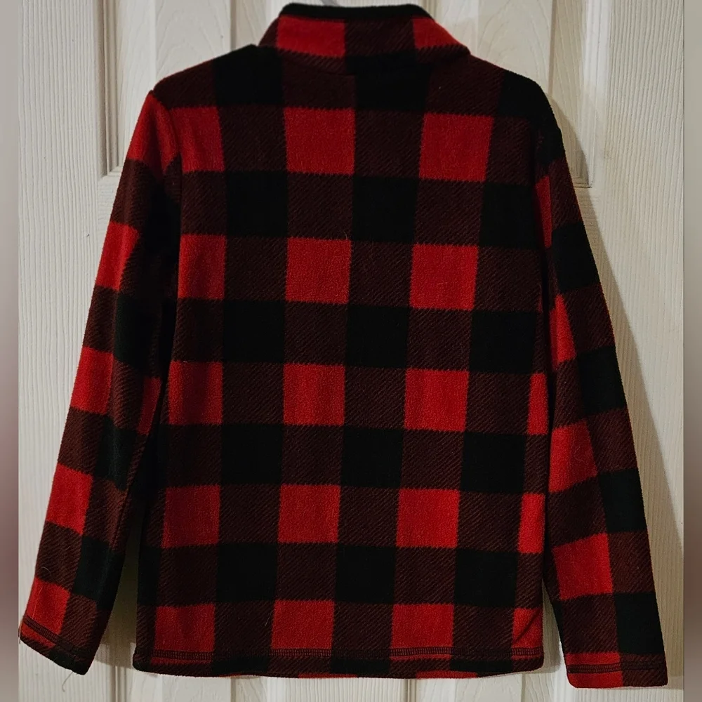 JUMPING BEANS Buffalo Plaid Pullover Fleece Flannel Shirt- Kids Size Youth 6 - Picture 2 of 4